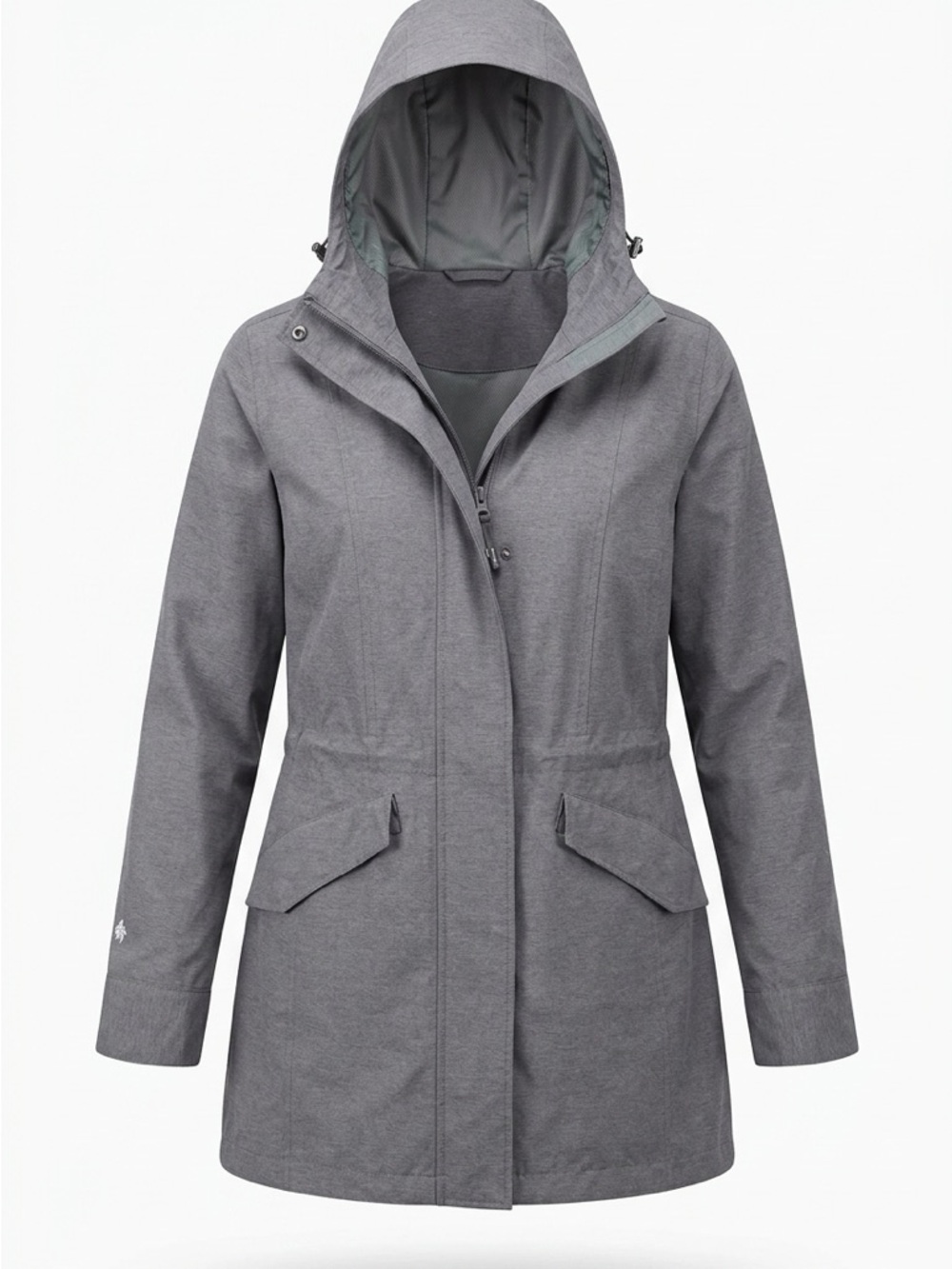 tek gear Women's Hooded Utility Jacket in Gray